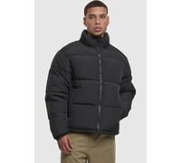 Winterjacke URBAN CLASSICS "Urban Classics Crinkle Puffer Jacket", Damen, Gr. M, schwarz, 100% Nylon, unifarben, normal, amerikanischer Ausschnitt, Jacken Winterjacke (15340427-M) schwarz