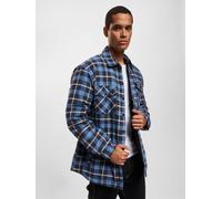 Urban Classics Jacke Plaid Quilted Shirt Jacket Lightblue/Darkblue-S