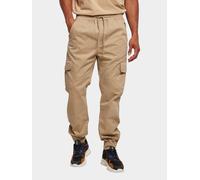 Cargohose URBAN CLASSICS "Urban Classics Herren Military Jogg Pants", Herren, Gr. XS, US-Größen, unionbeige, 100% Baumwolle, unifarben, normal, Hosen (79244326-XS) unionbeige
