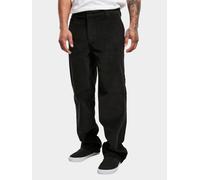 Urban Classics Herrenhose Cordhose Workwear – weite Passform, 100% Baumwolle – Schwarz Gr. 34