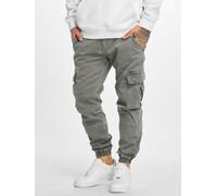 lässige URBAN CLASSICS Herren Jeans Stretch Reißverschluss Taschen mit Baumwolle Grau 34