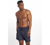 Urban Classics Pattern Swim Shorts in Gr. XL in Blau