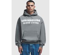 lässiger 2Y Studios Herren Hoodie Kapuze Oversize 750 g/m² mit Baumwolle Grau L