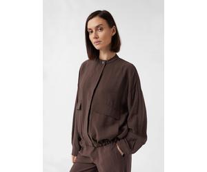 Lässiger Blouson im Boxy Fit mit Stehkragen braun 42