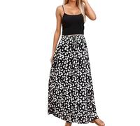 Lässiger Damenrock mit Blumenmuster für den Alltag und Urlaub. Vielseitiger Midirock in A-Linie. Bequemer Stretchstoff. Modisches Design