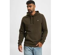 lässiger Lyle & Scott Herren Hoodie Kordelzug Rippbündchen mit Baumwolle Khaki S