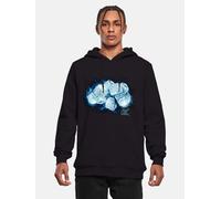 lässiger Mister Tee Herren Hoodie Rippbündchen Kapuze 300 g/m² mit Baumwolle Schwarz 5XL