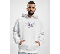 lässiger Mister Tee Herren Hoodie Rippbündchen Kapuze 460 g/m² mit Baumwolle Weiß XL