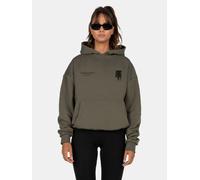 lässiger MJ GONZALES Damen Hoodie 460 g/m² mit Baumwolle Khaki M