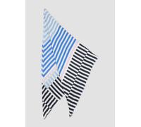 Lässiger quadratischer Schal aus Viskosemix ONESIZE blau 2161444.59G7.ONESIZE