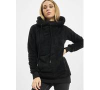 Urban Classics Ladies Long Teddy Hoody in Gr. M in Schwarz