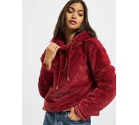 lässiger Urban Classics Damen Hoodie Kordelzug Kapuze 385 g/m² Rot XS