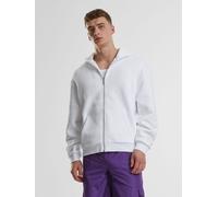 Urban Classics Strickjacke Fluffy Zip Cardigan – flauschig, Reißverschluss, Weiß, Gr. L