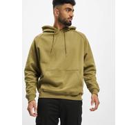 lässiger URBAN CLASSICS Herren Hoodie Kordelzug Rippstrick 380 g/m² mit Baumwolle Oliv-Grün S
