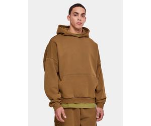 lässiger URBAN CLASSICS Herren Hoodie Rippbündchen Kapuze 360 g/m² mit Baumwolle Khaki M