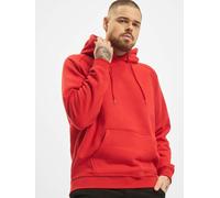 Urban Classics Hoodie Herren Blank Hoody einfarbig mit Kapuze und Bauchtasche M Rot
