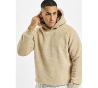 lässiger URBAN CLASSICS Herren Hoodie Rippstrick Rippbündchen 330 g/m² Beige XL