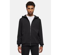 Urban Classics Herren Kapuzenpullover Cozy Zip Hoody – Reißverschluss, Loose Fit – Schwarz S