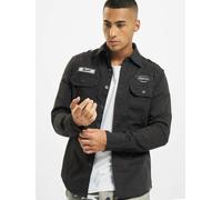 lässiges Brandit Herren Polo-Shirt Taschen Denim mit Baumwolle Schwarz 7XL