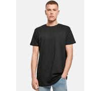 Build Your Brand T-Shirt Herren Shaped Long Tee – extra lang, Baumwolle – Schwarz S