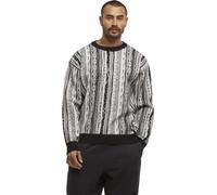 lässiges Carlo Colucci Herren Sweatshirt Schwarz/Weiß L