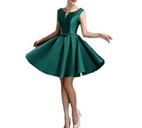 Lässiges Damenkleid, Swing-Teekleid, Cocktailkleid, Vintage, A-Linie, Midi-Partykleid, Flügelärmel, plissiert, ausgestelltes Kleid