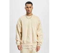 lässiges DEF Herren Sweatshirt Rippbündchen Oversize 360 g/m² mit Baumwolle Beige XL
