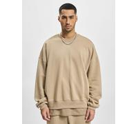 lässiges DEF Herren Sweatshirt Rippbündchen Oversize 360 g/m² mit Baumwolle Beige XL