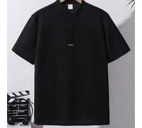 Lässiges gestreiftes & farbblockiges Strick-Poloshirt für Teenager-Jungen