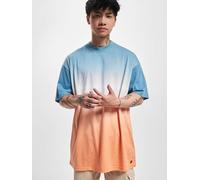 lässiges Just Rhyse Herren T-Shirt Oversize mit Baumwolle Blau-Orange XXL