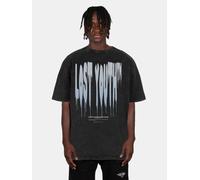 lässiges Lost Youth Herren T-Shirt Oversize 240 g/m² mit Baumwolle Schwarz L