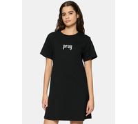 Shirtkleid MISS TEE "Miss Tee Praying Hands Ladies Tee Dress", Damen, Gr. S, US-Größen, schwarz, 100% Baumwolle, loose fit, Rundhals, Kleider Shirtkleid (88936956-S) schwarz