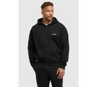 Kapuzenpullover "Upscale by Mister Tee Upscale Core EMB Oversize Zip Hoody", Herren, Gr. S, schwarz, 100% Baumwolle, UPSCALE BY MISTER TEE, mehrfarbig, loose fit, ohne Ausschnitt, Pullover Kapuzenpull