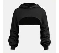 Lässiges, strukturiertes, kurzes Langarm-Sweatshirt für den Alltag im Herbst für Tween-Mädchen