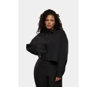 lässiges URBAN CLASSICS Damen Polo-Shirt Stretch Oversize 110 g/m² mit Baumwolle Schwarz L