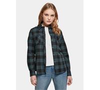 lässiges Urban Classics Damen Polo-Shirt Taschen 125 g/m² mit Baumwolle Petrol-Blau/Schwarz XXL