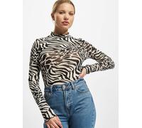 Langärmeliges Damen-Rollkragen-Top Urban Classics aop mesh