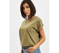 Urban Classics Ladies Extended Shoulder Tee in Gr. M in Olive
