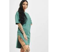 Urban Classics - Ladies Organic Oversized Slit Tee Paleleaf - Kleider Grün Small