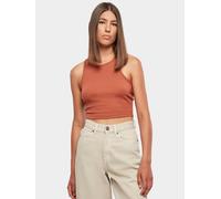 lässiges Urban Classics Damen T-Shirt Stretch Rippstrick 180 g/m² mit Baumwolle Terracotta-Orange XS