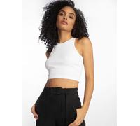 lässiges Urban Classics Damen T-Shirt Stretch Rippstrick 180 g/m² mit Baumwolle Weiß M