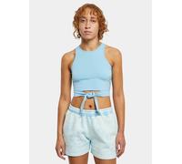 lässiges Urban Classics Damen T-Shirt Stretch Slim Fit 180 g/m² mit Baumwolle Hell-Blau XS