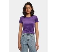 Urban Classics Damen T-Shirt Ladies Short Velvet Tee realviolet M