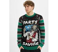 Urban Classics Savior Christmas Sweater Männer in Gr. L in Schwarz