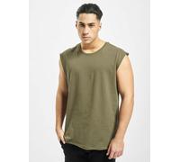 Urban Classics Herren Tanktop Open Edge – ärmellos, 100% Baumwolle – Oliv M