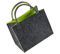 LaFiore24 Hochw. Filztasche Einkaufstasche Filz Shopper Festival Damen Handtasche grau-grün