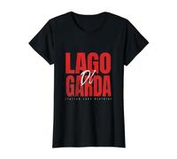 Lago di Garda Gardasee Italien Urlaub Preisgünstiges Grafik-T-Shirt, Damen, Schwarz, XL