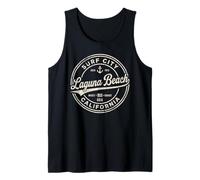 Laguna Beach Surf City California Vintage Coastal Grafik Tank Top