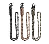 Laikoutd 3 Stück Paracord Schlüsselanhänger mit Karabiner, Umhängeband, Schlüsselanhänger, Ersatz für Wandern, Camping, Outdoor, einfach zu verwendende Schlüsselanhänger mit Karabiner