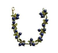 Laikoutd Buntes Perlenarmband Mit Pflanzenblättern Süßes Cranberry Charm Armband Für Frauen Und Mädchen Party Geburtstag Schmuck Geschenk Cranberry